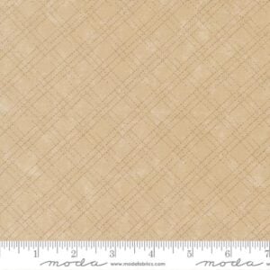 Moda - Quail Run by Kansas Troubles Quilters - 9837 21 Tonal Tan Stitched Plaid
