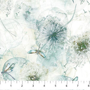 Northcott Fabrics - Whisper - 28703-11 Cream Multi Open Seed Pods