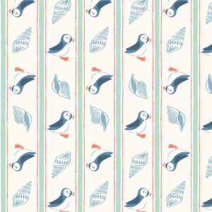 Seas the Day by Lewis & Irene UK - L1A Puffin Stripe