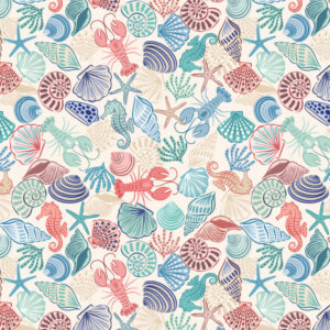Seas the Day by Lewis & Irene UK - L3A Seahorses and Shells