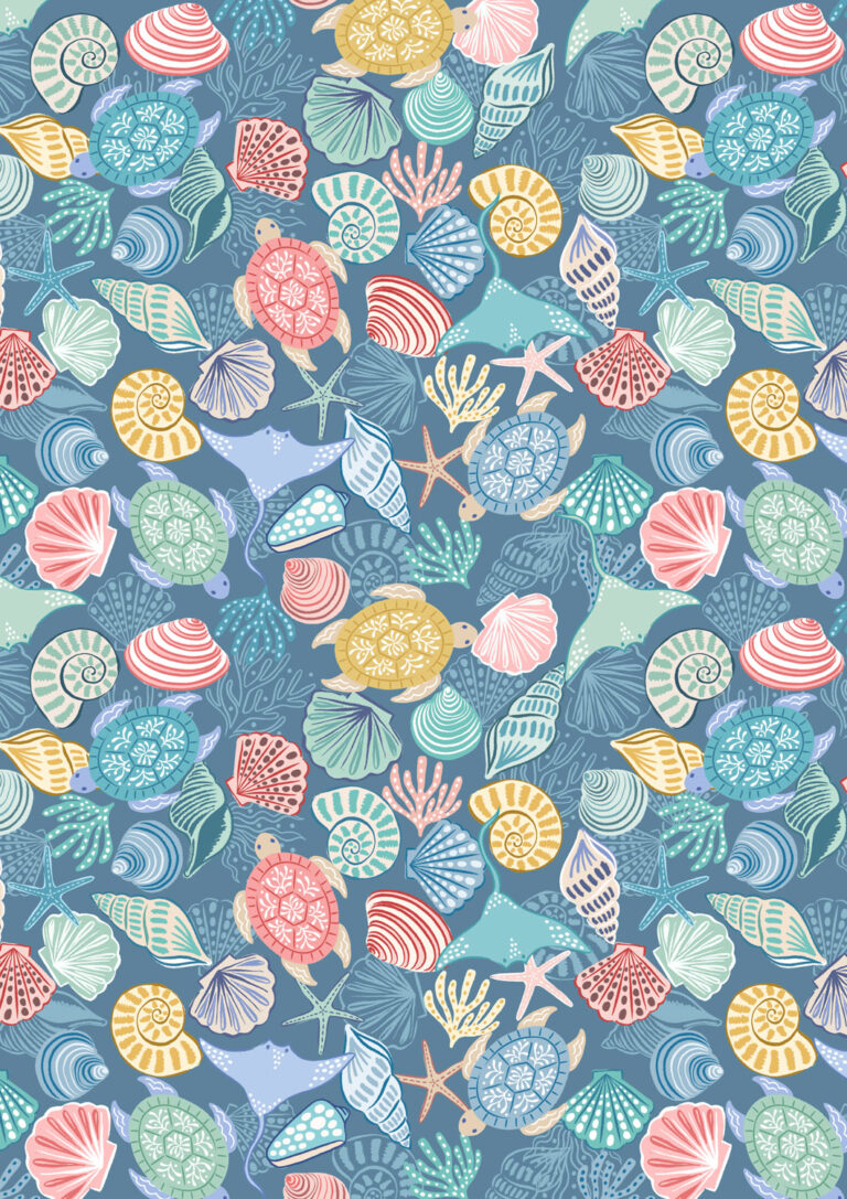 Seas the Day by Lewis & Irene UK - 18 Piece Fat Quarter Bundle - Image 5