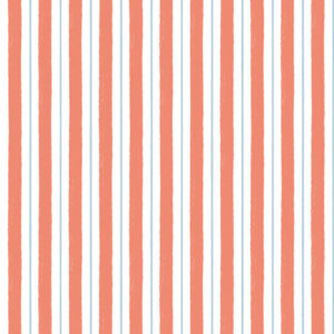 Seas the Day by Lewis & Irene UK - L4C Coral Red Stripe