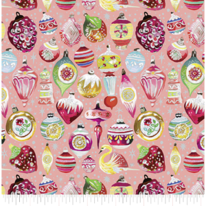 Benartex Magical Season - 16725P-26 Peach Jam/Multi Vintage Ornaments
