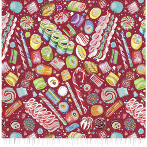 Benartex Magical Season - 16726P-19 Red/Multi Magical Sweets