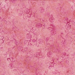 an image of dusty pink fabric with a pattern of vines in darker pink