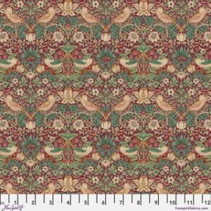 Free Spirit PWWM001.DAWNROSE Morris & Co - Strawberry Thief - Dawn Rose