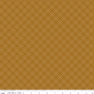 an image of golden brown fabric with a pattern of diagonal plaid