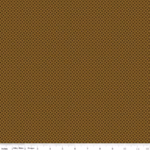 an image of brown fabric with a geometric grid pattern of petals and diamonds