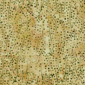 an image of tawny gold fabric with a pattern of scattered lines and dots