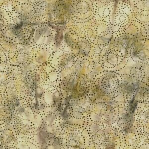 an image of grey and cream fabric with a swirling pattern of circles of dots