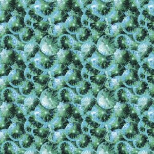Camelot Fabrics - Kaleidoscope - Stained Glass Umbrellas - 16250201-02 Aqua