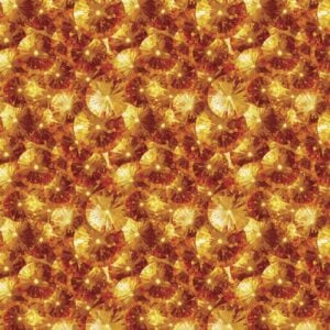 Camelot Fabrics - Kaleidoscope - Stained Glass Umbrellas - 16250201-04 Orange