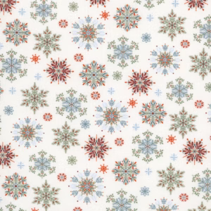 Henry Glass & Co - Nordic Holiday Village - Snowflake - 3605-11 Cream