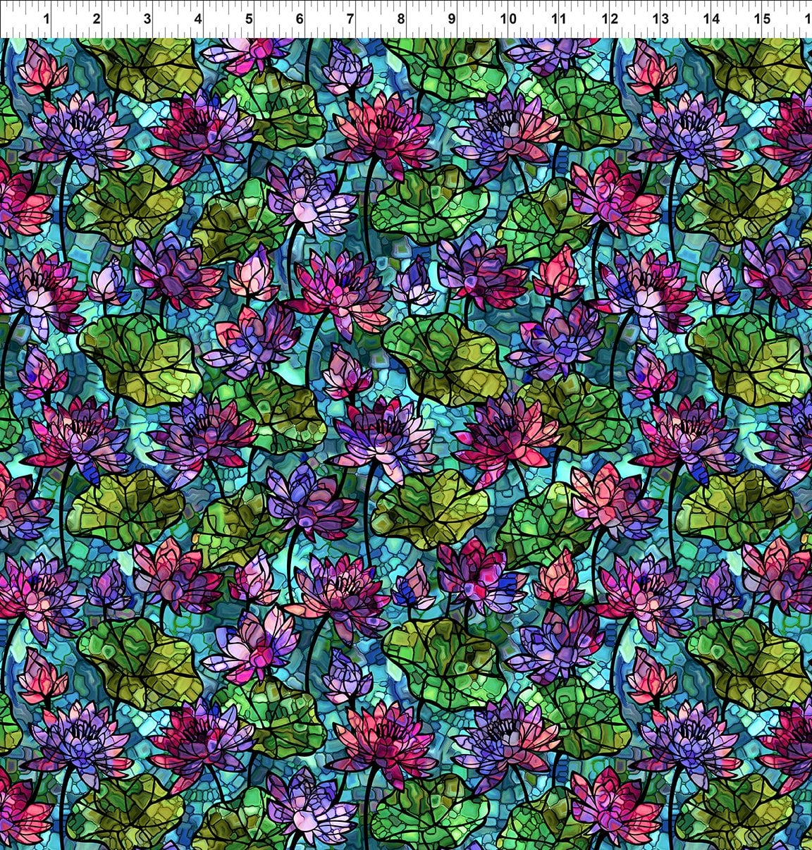 In The Beginning Fabrics - Dear Clara - Water Lilies - 5DCL-1 Multi