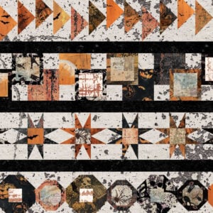 Studio E - Scary Spice - Quilt Block Border - 8831-34 Sepia