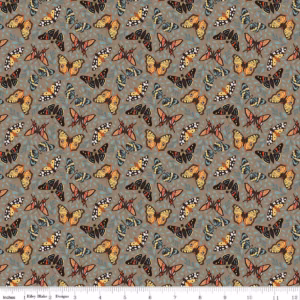 Riley Blake - Secret Garden - Moths - C18042 Chestnut