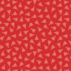 Lewis & Irene UK - Celtic Christmas - Celtic Trees - C131C Winter Red