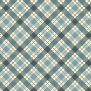 Lewis & Irene UK - Celtic Christmas - Check - C132A Winter Blue