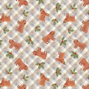 Lewis & Irene UK - Celtic Christmas - Gingham - C135A Winter Morning