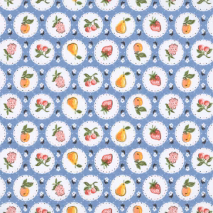 Poppie Cotton - Homegrown Preserves - Fruit Plate - HG26810 Blue